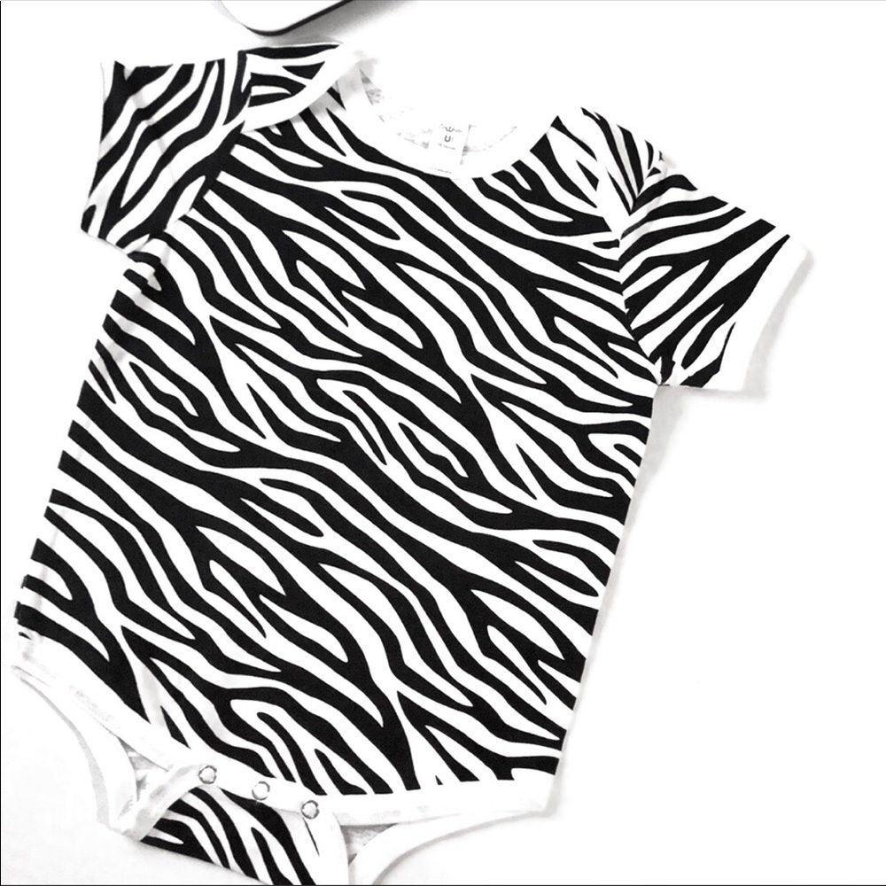 Black and White Stripe Baby Top, 18 months